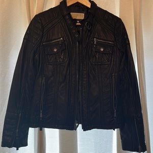 Genuine leather jacket MICHAEL KORS